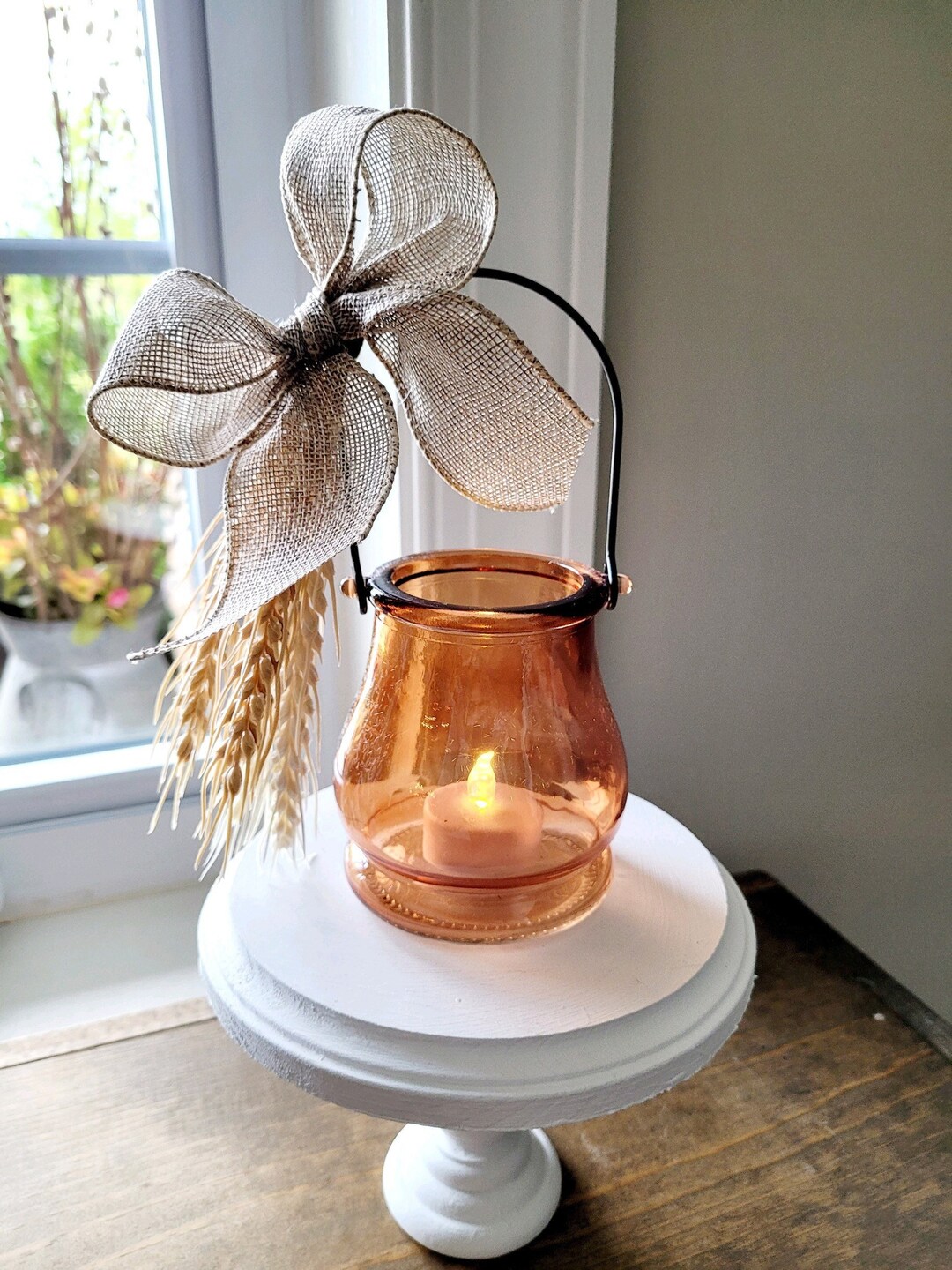 Mini Tea Light Lantern Tiered Tray Decormini Glass Lantern for Tiered