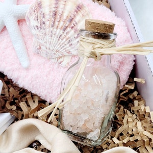 Beach Decor Summer Birthday Gift Box Women Birthday Gift Frosted Tumbler Summer Beach Candle Gift Box Friend Spa Gift Set Gift Box Mom image 10