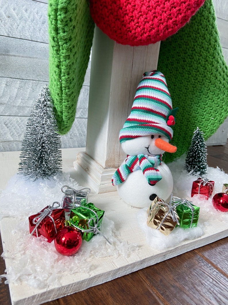 Christmas Stocking Holder Wood Post With Hooks Farmhouse Etsy