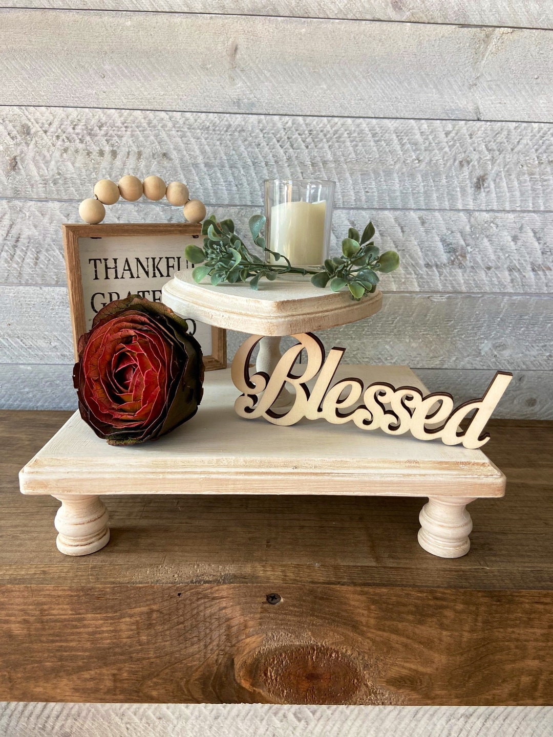 Bathroom Tiered Tray Decor Tiered Tray Farmhouse Tiered Etsy