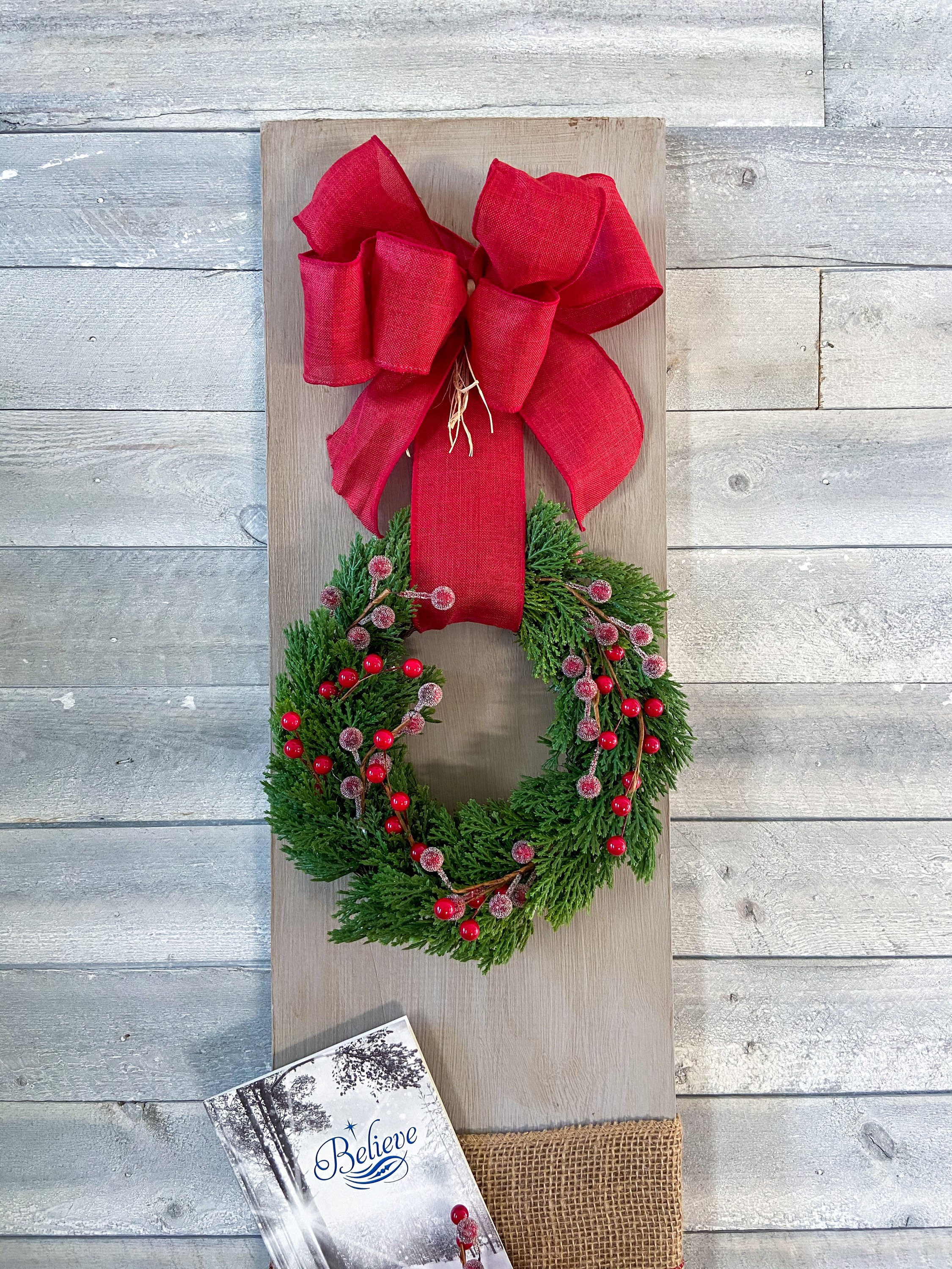 Wooden Christmas Card Holder 