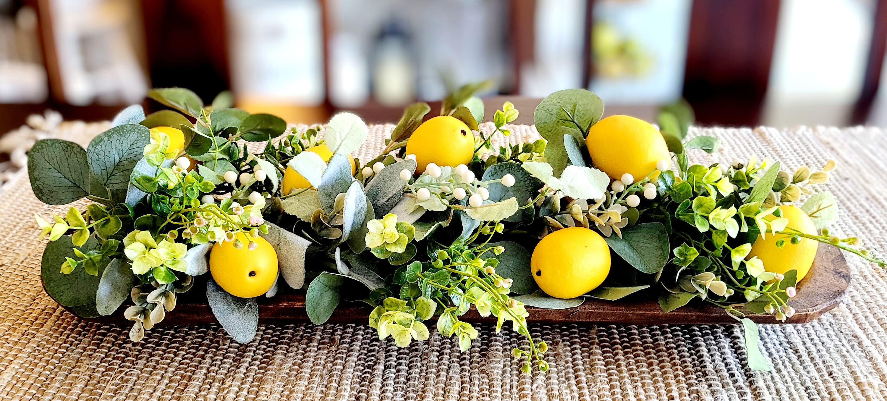 Lemon Decorations Lemon Bowl Filler Lemon table decor