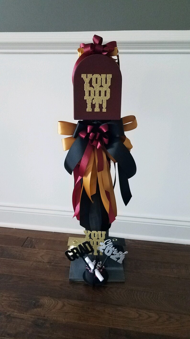 Graduation Mailbox Handmade Solid Wood Graduation Card Etsy