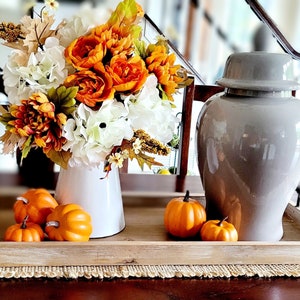Fall Flower Centerpiece for Dining Table Fall Arrangement Farmhouse ...