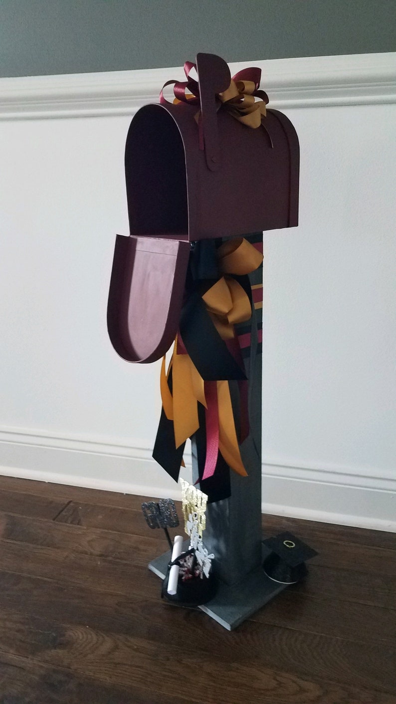 Graduation Mailbox Handmade Solid Wood Graduation Card Etsy