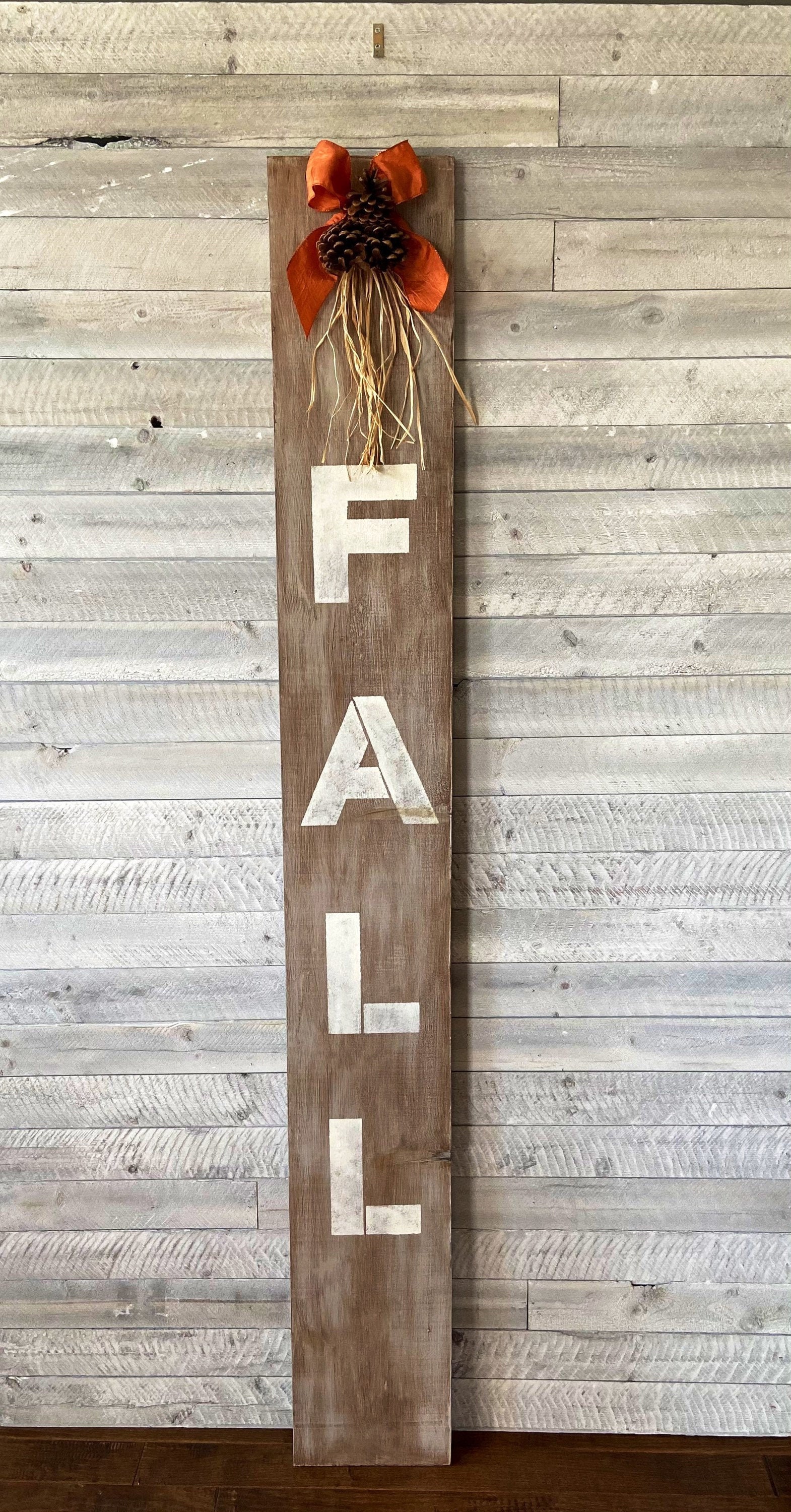 FALL Porch Sign Wood Porch Sign Vertical Porch Sign 6 ft Etsy