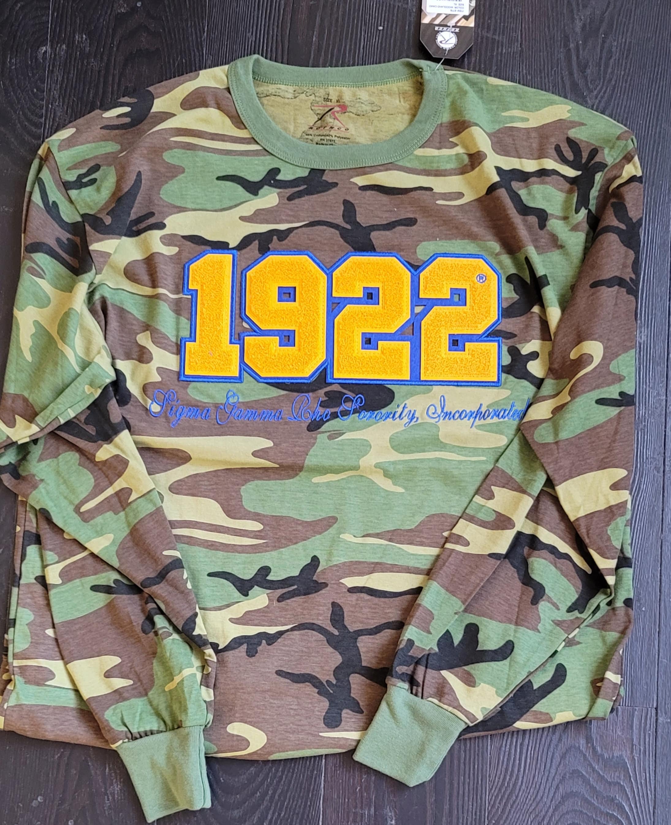 Camo Sigma Gamma Rho 1922 Longsleeve 