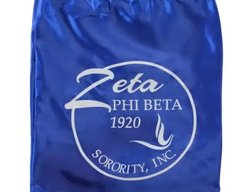 Zeta Phi Beta Drawstring Shoebag