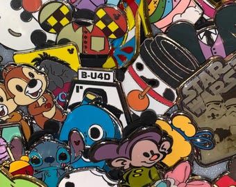 100 Disney Trading Random Pins Lot Hades Cinderella Woody Winnie The Pooh Stitch More No Duplicates Fast Shipping