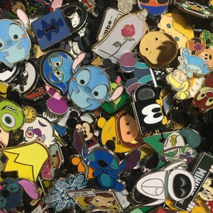 Hand Delivered To Any Disney World Resort 100 Disney Trading Pins Hidden Mickey, Tsum Tsum, Villains, Princesses, Stitch, Star Wars & More!