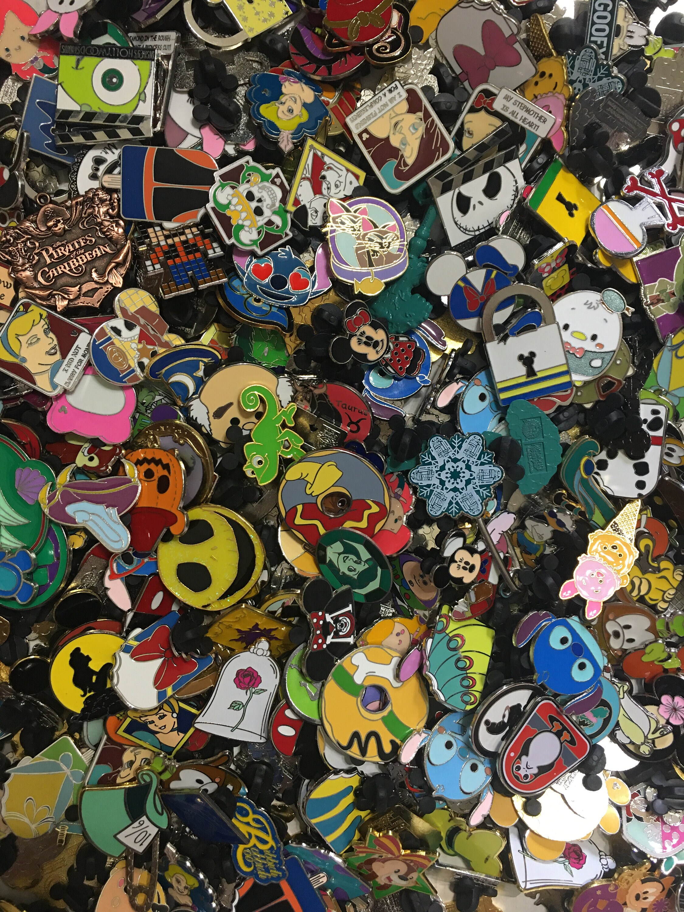40 Random Disney Character Trading Pin Lot Princesses Goofy Etsy