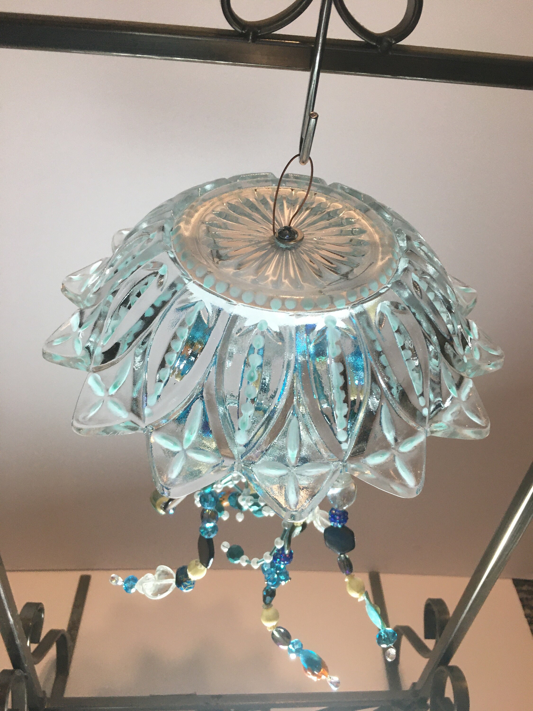Seashell Crystal Jellyfish Suncatcher Etsy
