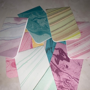 Marbled Magnetic Bookmarks | 2 in by 3 in, perfect for all book lovers, students, parents, perfect gifts