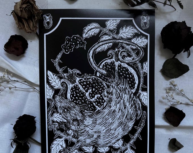 mythical rat - print