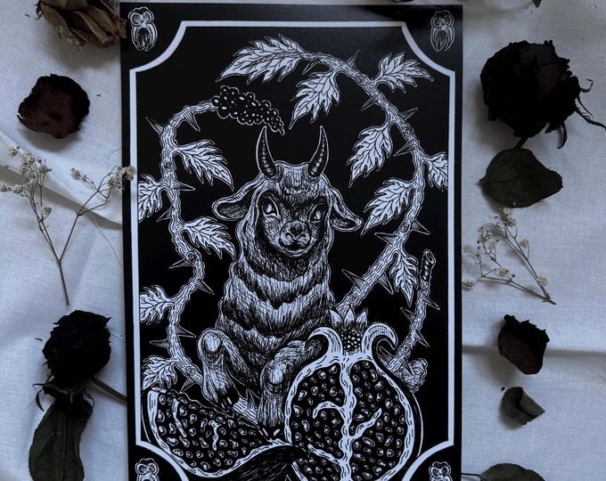 mythical lamb - print