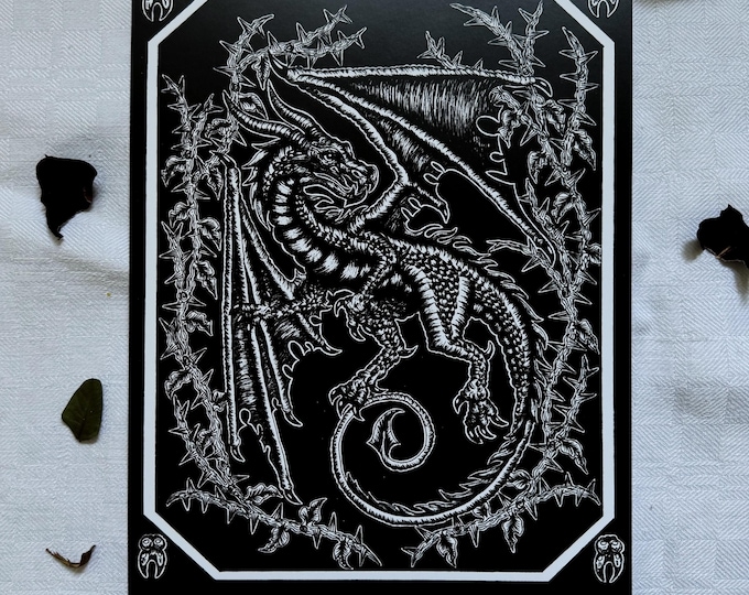 dragon - print