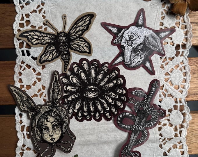 treasures of the garden - sticker set