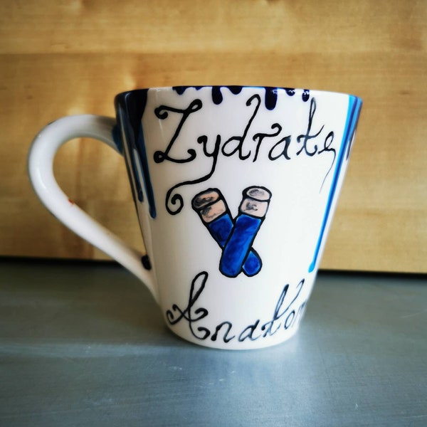 Zydrate, Repo The Genetic Opera inspired! Mug. Gothic mug. repo gift. Medicine vial. Ceramic mug.