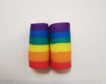 Rainbow Dread Beads, Tubes/Wraps. Charity