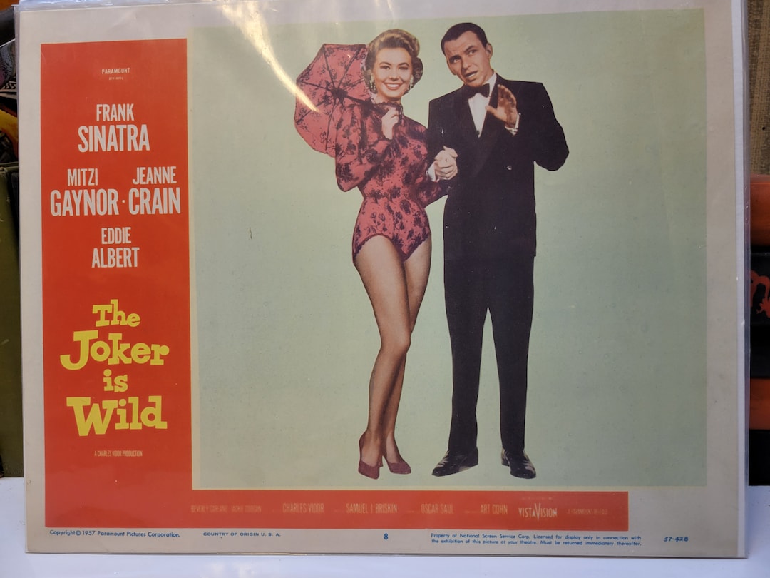 Vintage Original Lobby Card the Joker is Wild 1957 Frank Sinatra Jeanne