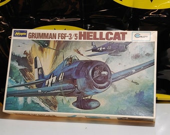 Vintage Hasegawa Minicraft Grumman Hellcat 1:32