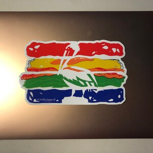 XL Decal St. Pete Biscuit Flag Die Cut 7 x 4 inches image 4
