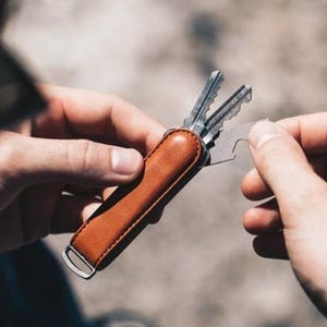 Top Grain Leather Key Organizer, holder, Keychain, Keyring, Jibbon Organiser, EDC, Everyday Carry