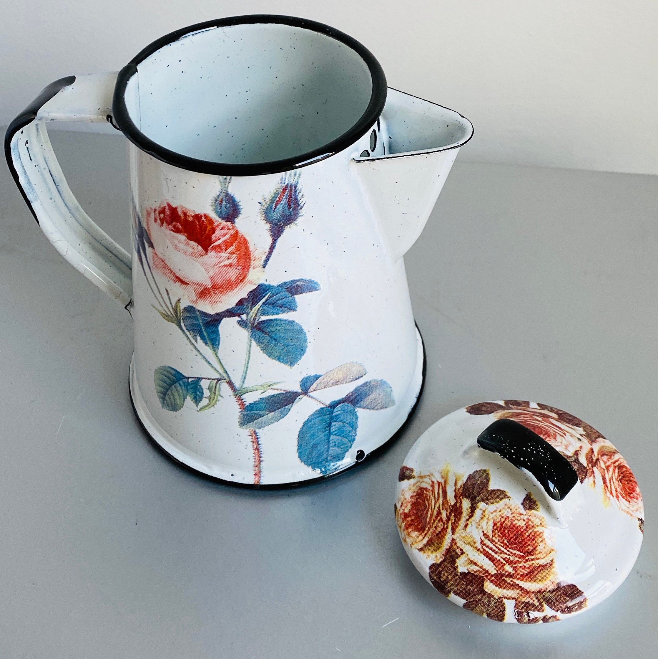 Rose Tea Kettle Etsy