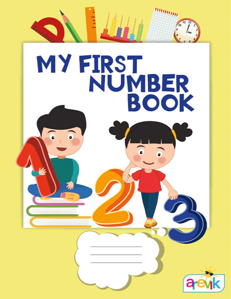 My First Number Book Number Workbook kindergarten workbook | Etsy