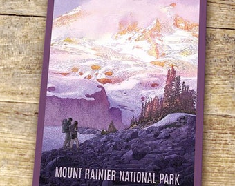 Mount Rainier National Park Sticker | Mount Rainier Sticker | Mount Rainier National Park | National Park Stickers | Hiker Gift | Mountains