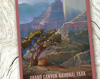 Grand Canyon National Park Sticker | Grand Canyon Sticker | Grand Canyon National Park | Grand Canyon | National Park Stickers | Desert Art