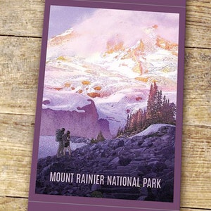 Mount Rainier National Park Sticker | Mount Rainier Sticker | Mount Rainier National Park | National Park Stickers | Hiker Gift | Mountains