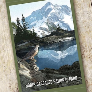 North Cascades National Park Sticker | North Cascades Sticker | North Cascades National Park | National Park Stickers | Hiker Gift