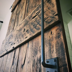 Custom sliding barndoor, authentic reclaimed barnwood, LOCAL PICKUP ONLY