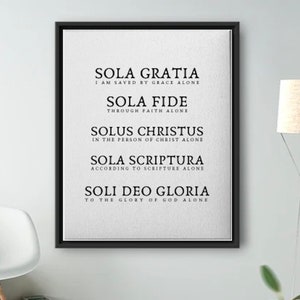 Five Solas Wall Art (DIGITAL)