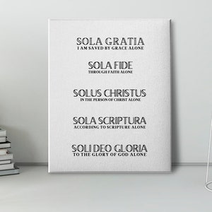 Five Solas Wall Art (PRINT)