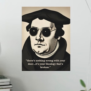 Martin Luther Theology Quote (DIGITAL DOWNLOAD PRINT)