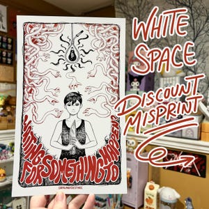 MISPRINT Omori White Space Art Print