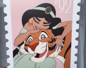 Waterproof sticker,jasmine,raja, princess, stickers, waterproof stickers,Disney, Pixar, Disneyland,decal, princess jasmine