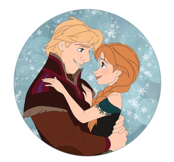 Anna And Kristoff Frozen Kiss