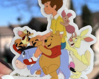 Winnie the Pooh, tigger, eeyore, piglet,rabbit, Pooh, sticker, waterproof,Disney,Disneyland,weatherproof, cute sticker, cute Disney stuff