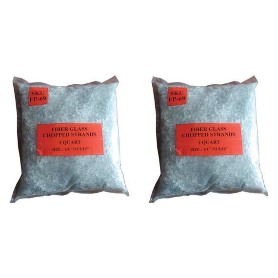 1 Quart Fiberglass Chopped Strands 1//4/" Glass Fibre