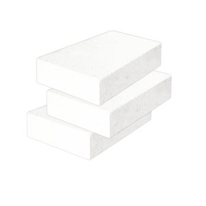 HFK-25 Insulating Firebrick 2500F 2 x 4.5 x 9 IFB Box of 8 Fire Bricks  for Fireplaces, Pizza Ovens, Kilns, Forges