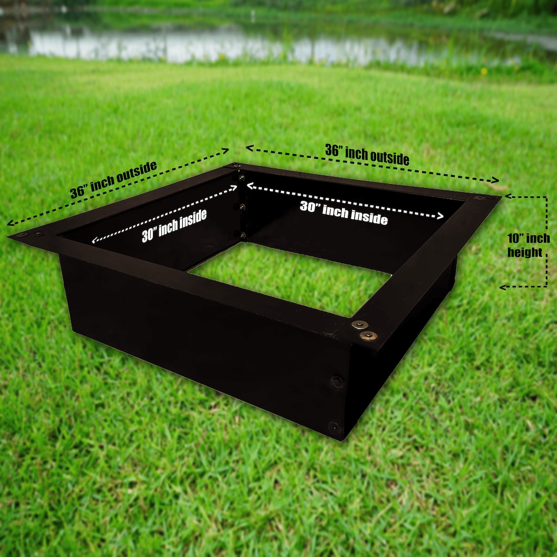 Outdoor Square Fire Pit Ring/Insert Fire Pit Liner Heavy Duty Etsy