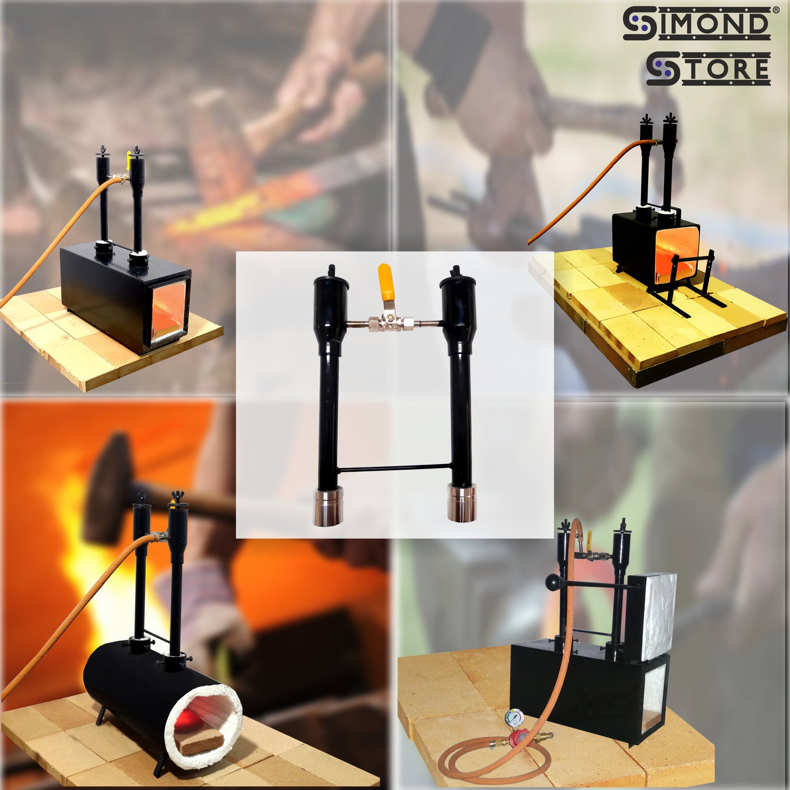 Double Burner for Propane Furnace Foundry Blacksmith Etsy