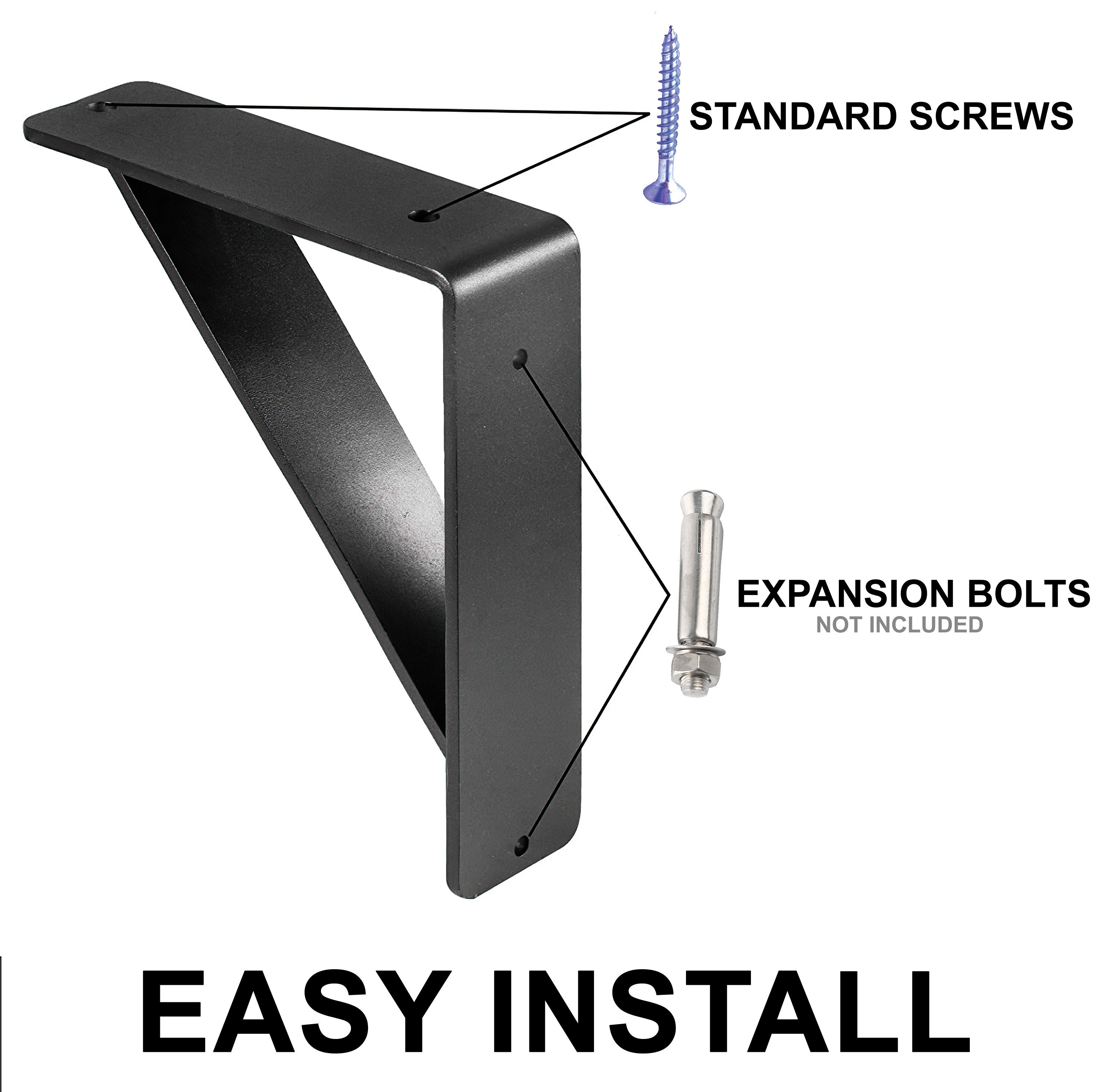 Heavy Duty Floating Mantel Bracket Triangle Supports Bracket Etsy