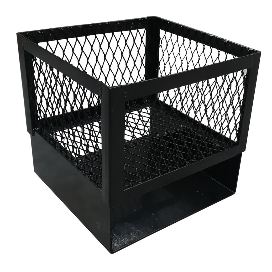 Charcoal basket for Drum smoker with legs and coal ash pan BBQ Etsy