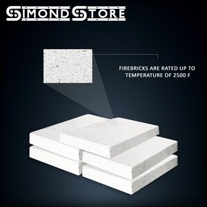 Insulating Fire Brick, 1.25 X 4.5 X 9 2500F Rated, for Fireplace Fire ...