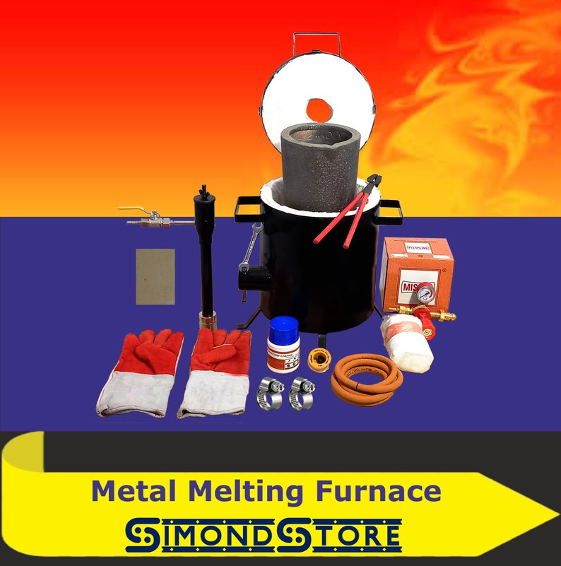 10 Kg Kit Propane Melting Furnace With salamander Super Etsy