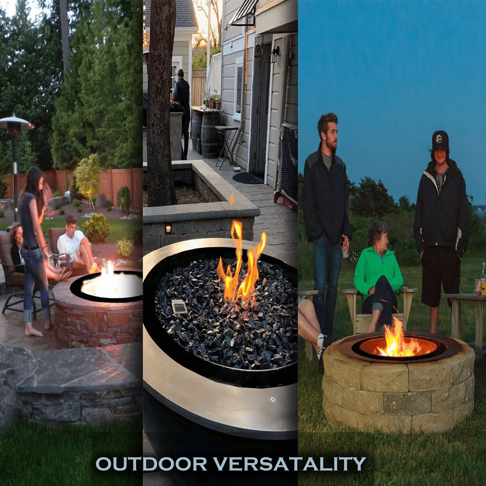 Anillo de fogata de fuego pesado 2 mm piensa borde de acero | Etsy